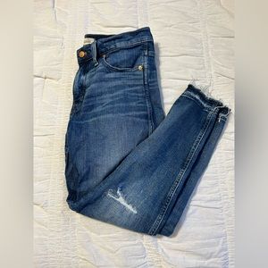 Madewell distressed skinny jeans